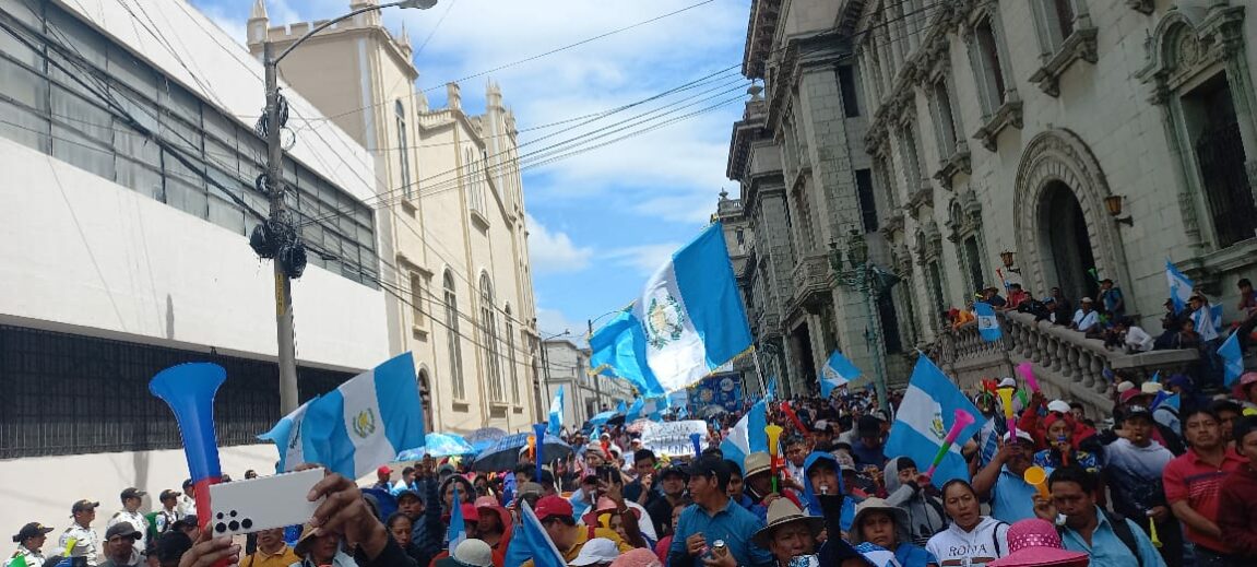 Protest of the workers of Guatemala