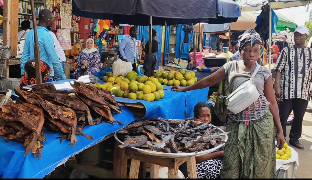 woman selling fish